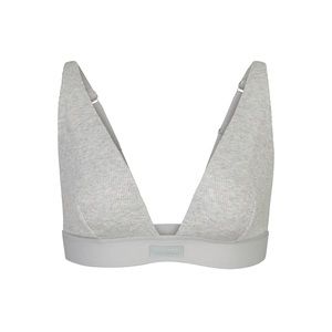 Skims cotton rib plunge bra